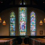 people walking on street in building